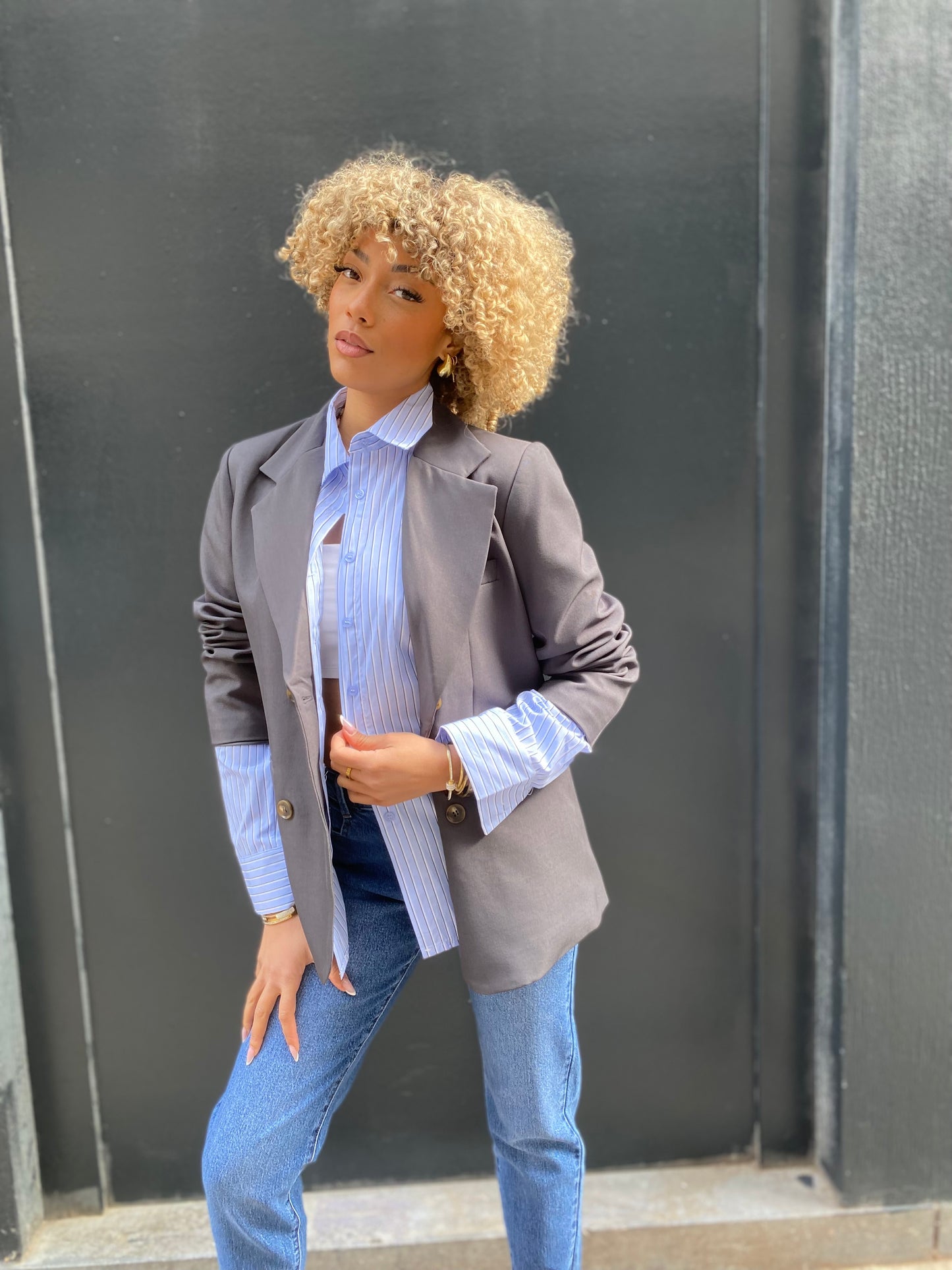 Blazer Éva gris