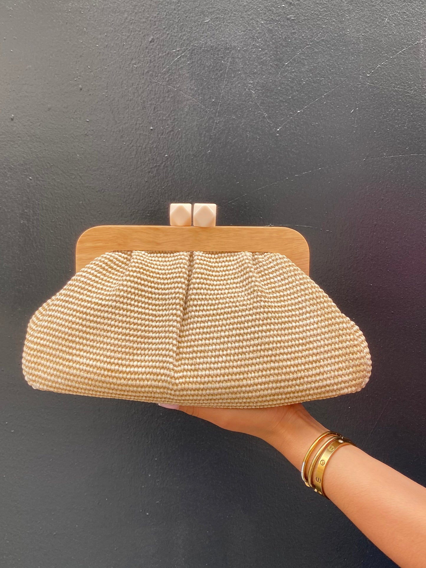 Sac rafia perle