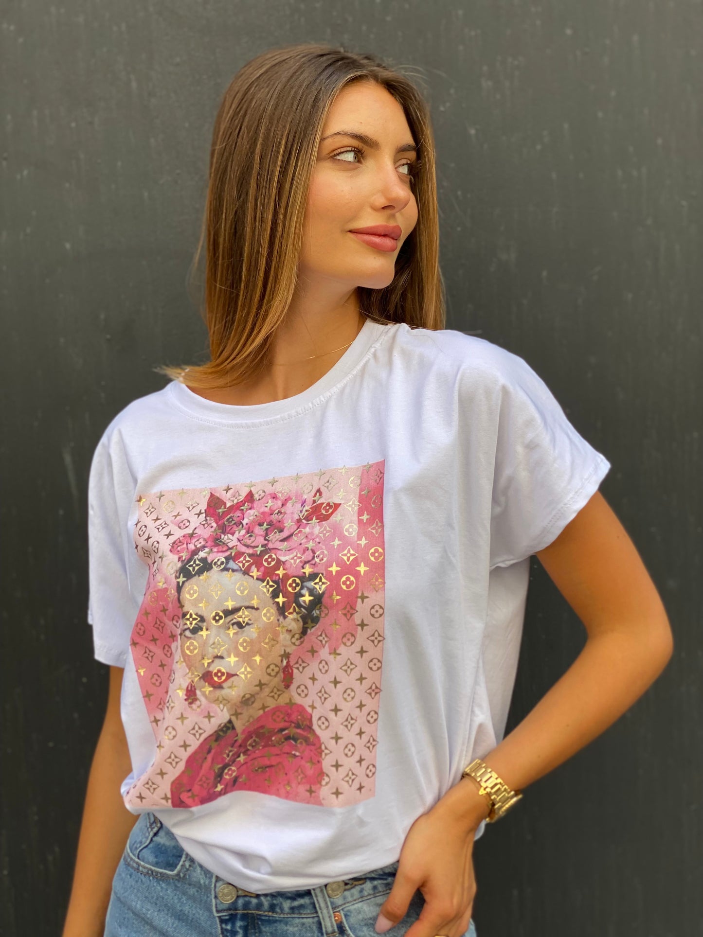 T-shirt Frida blanc