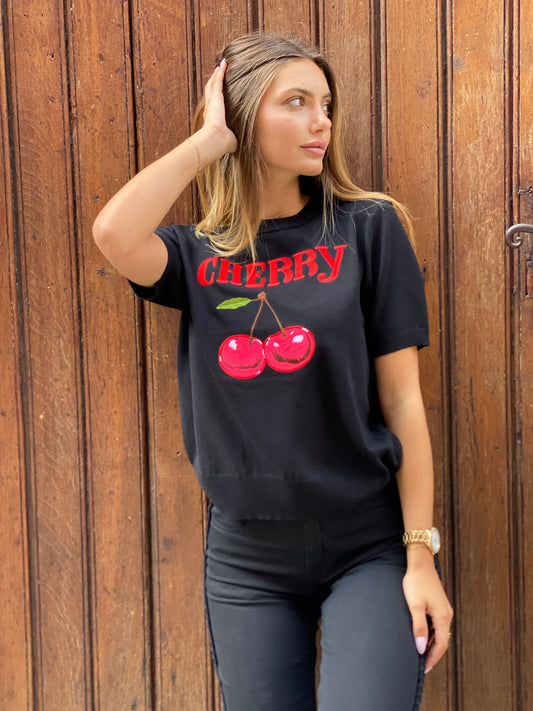 Pull t-shirt cherry