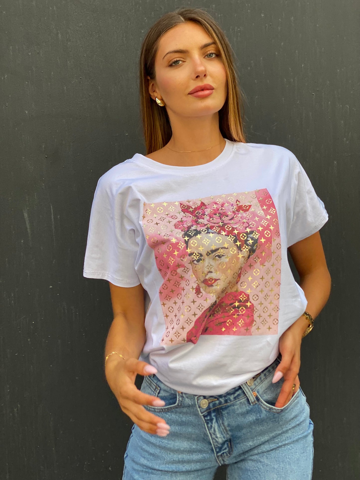T-shirt Frida blanc