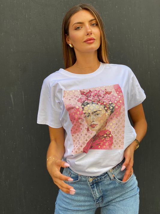 T-shirt Frida blanc