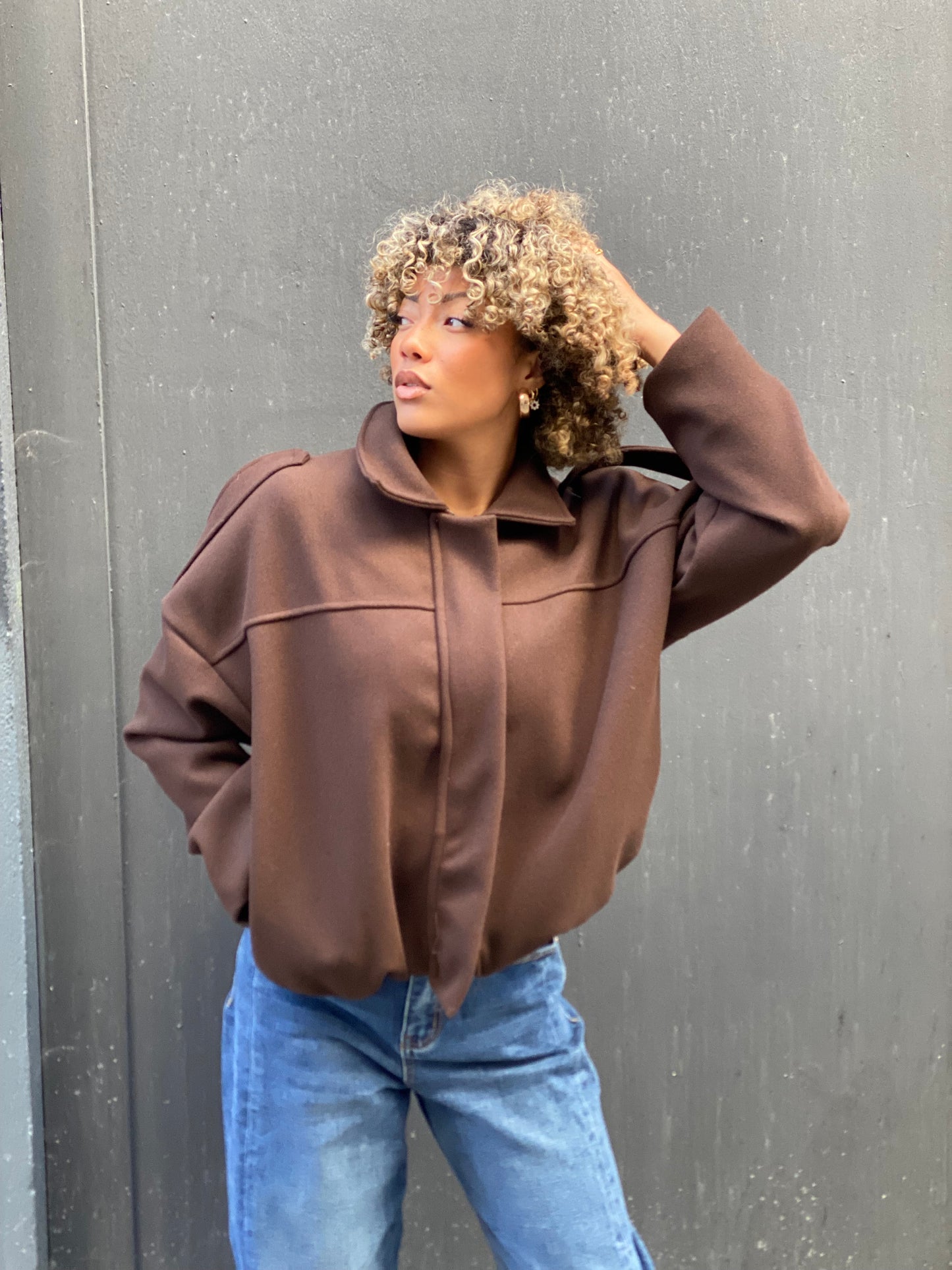 Veste Cosy brune
