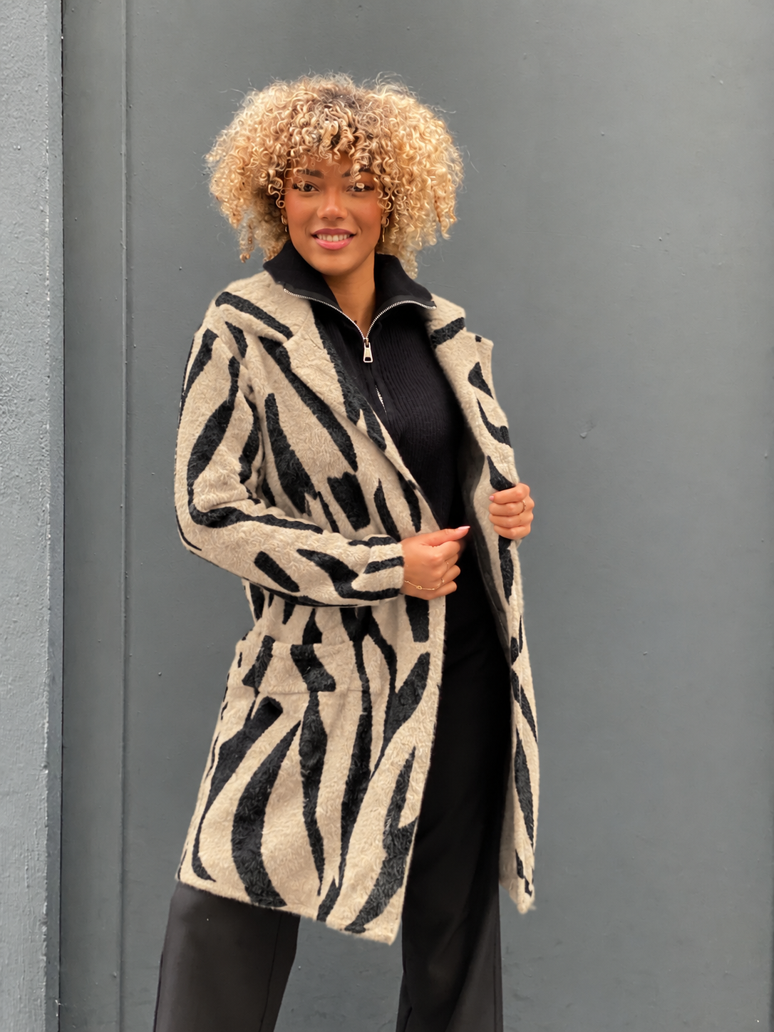 Veste gilet zébra