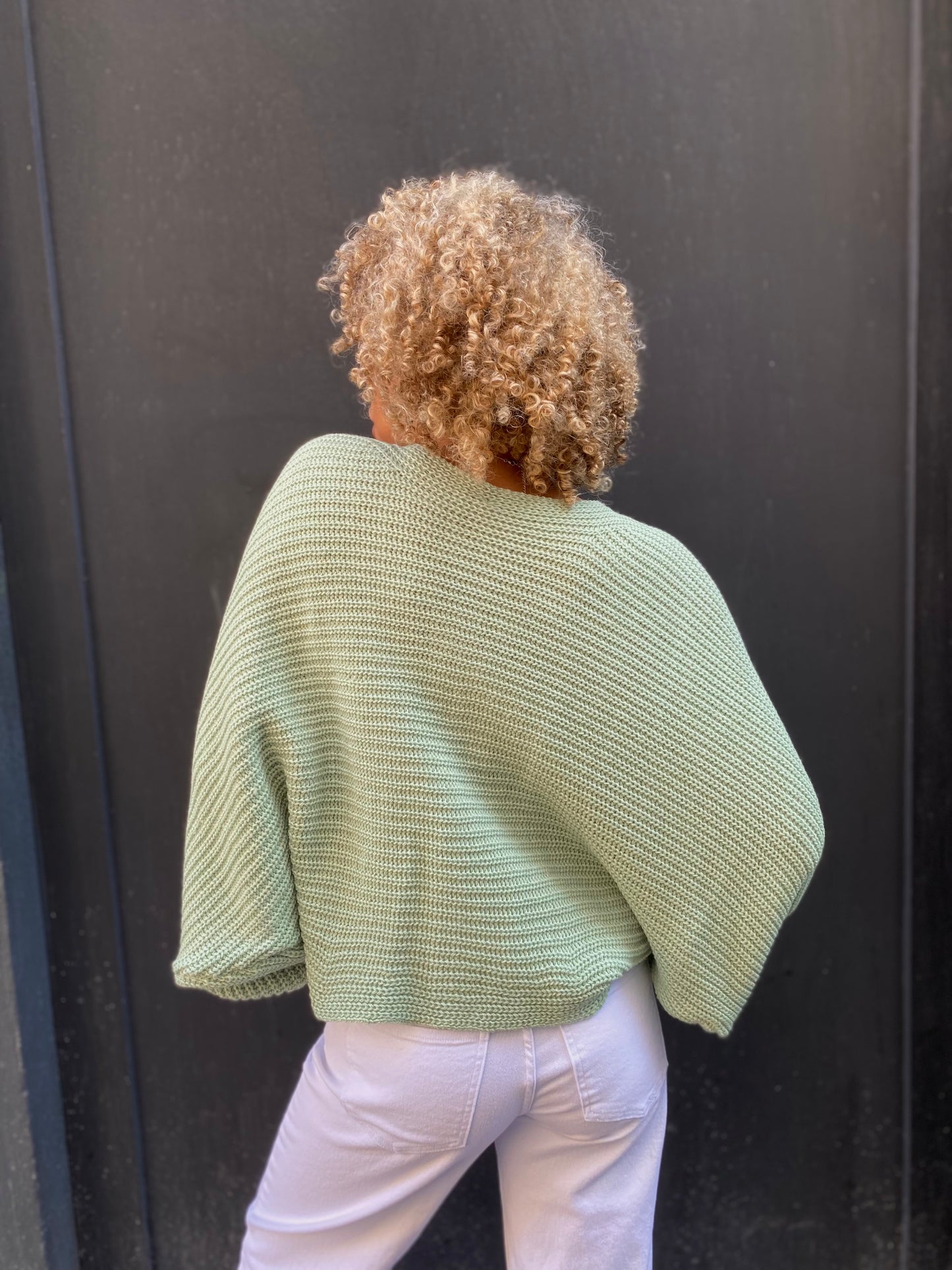 Pull laurier, vert eau