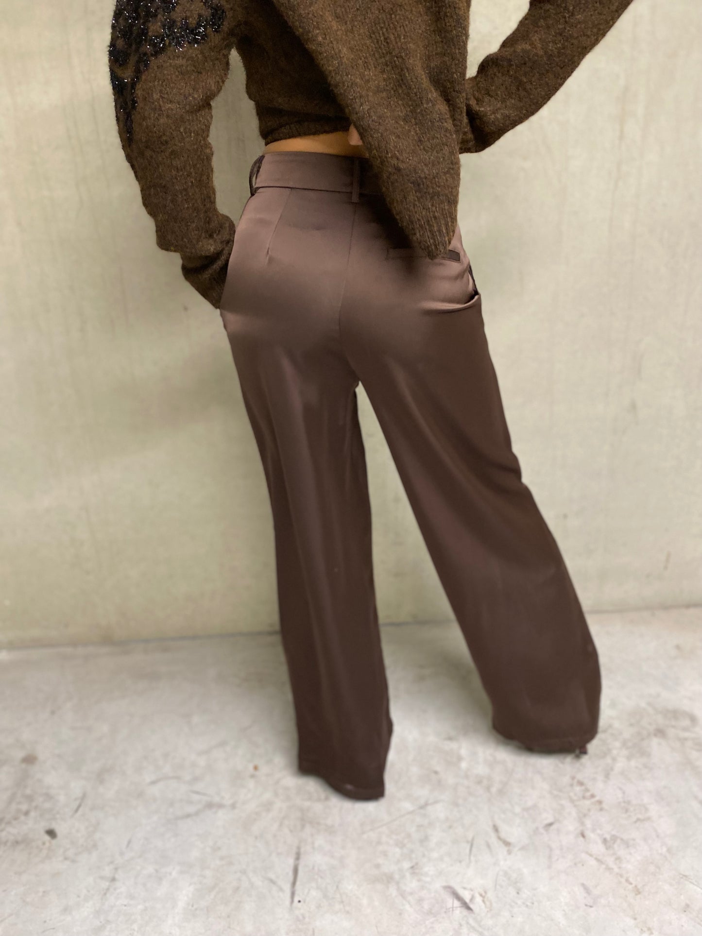 Pantalon Inès choco