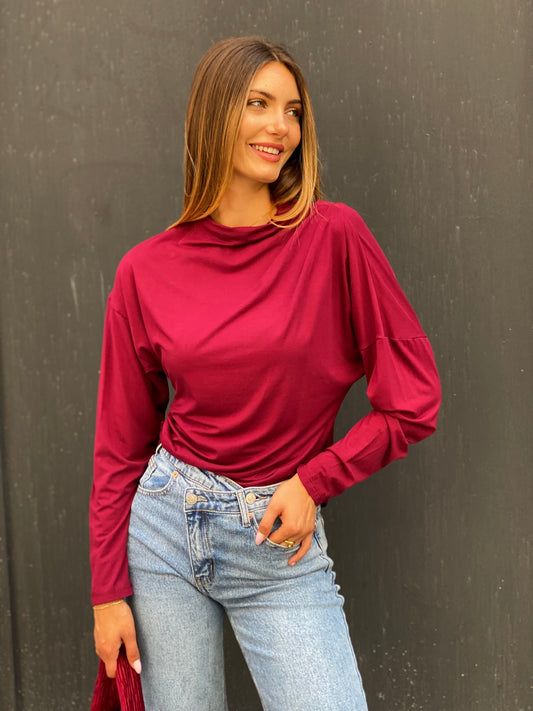 Blouse Kenza bordeaux