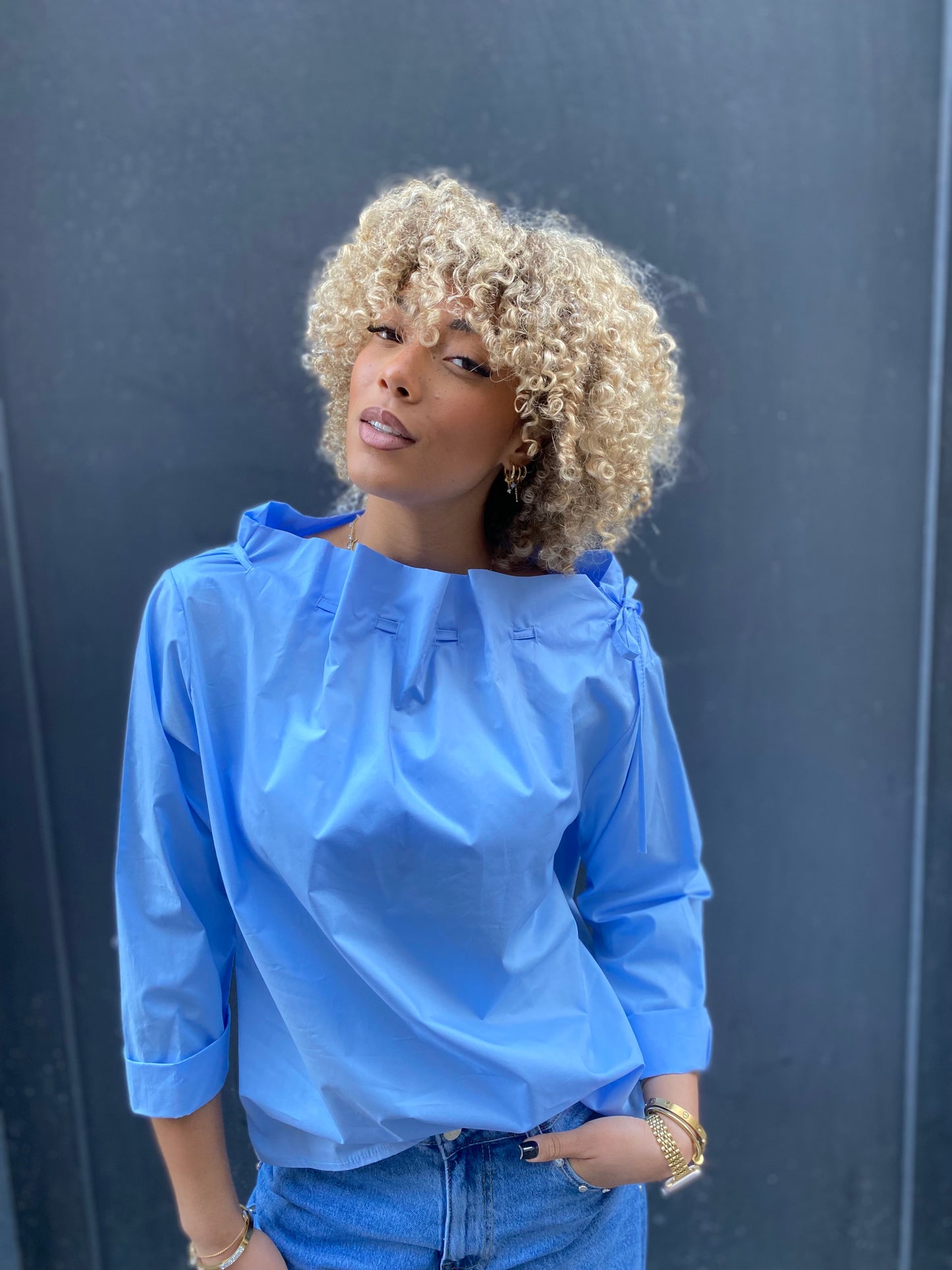 Chemise élise bleu