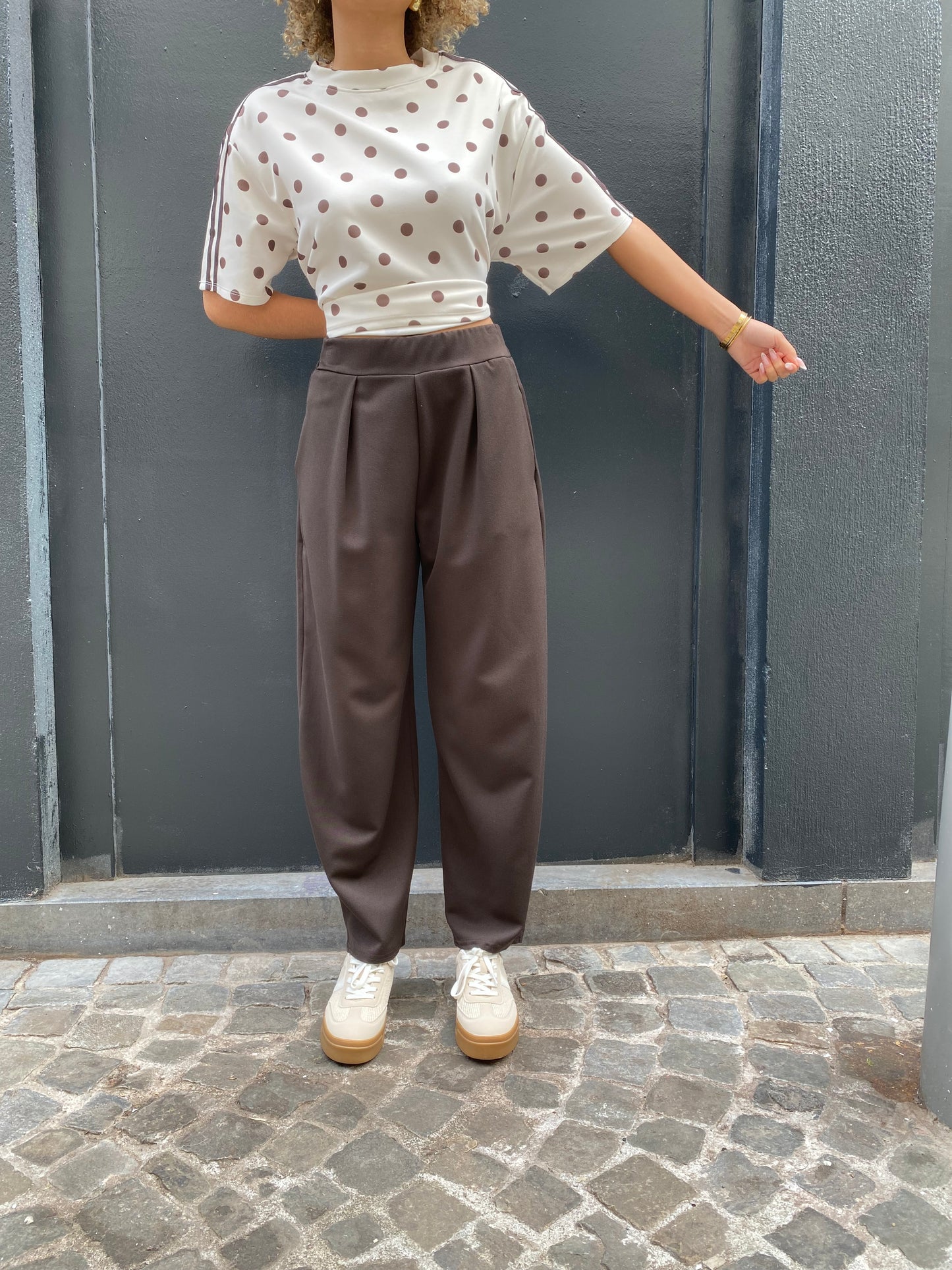 Pantalon Somi brun