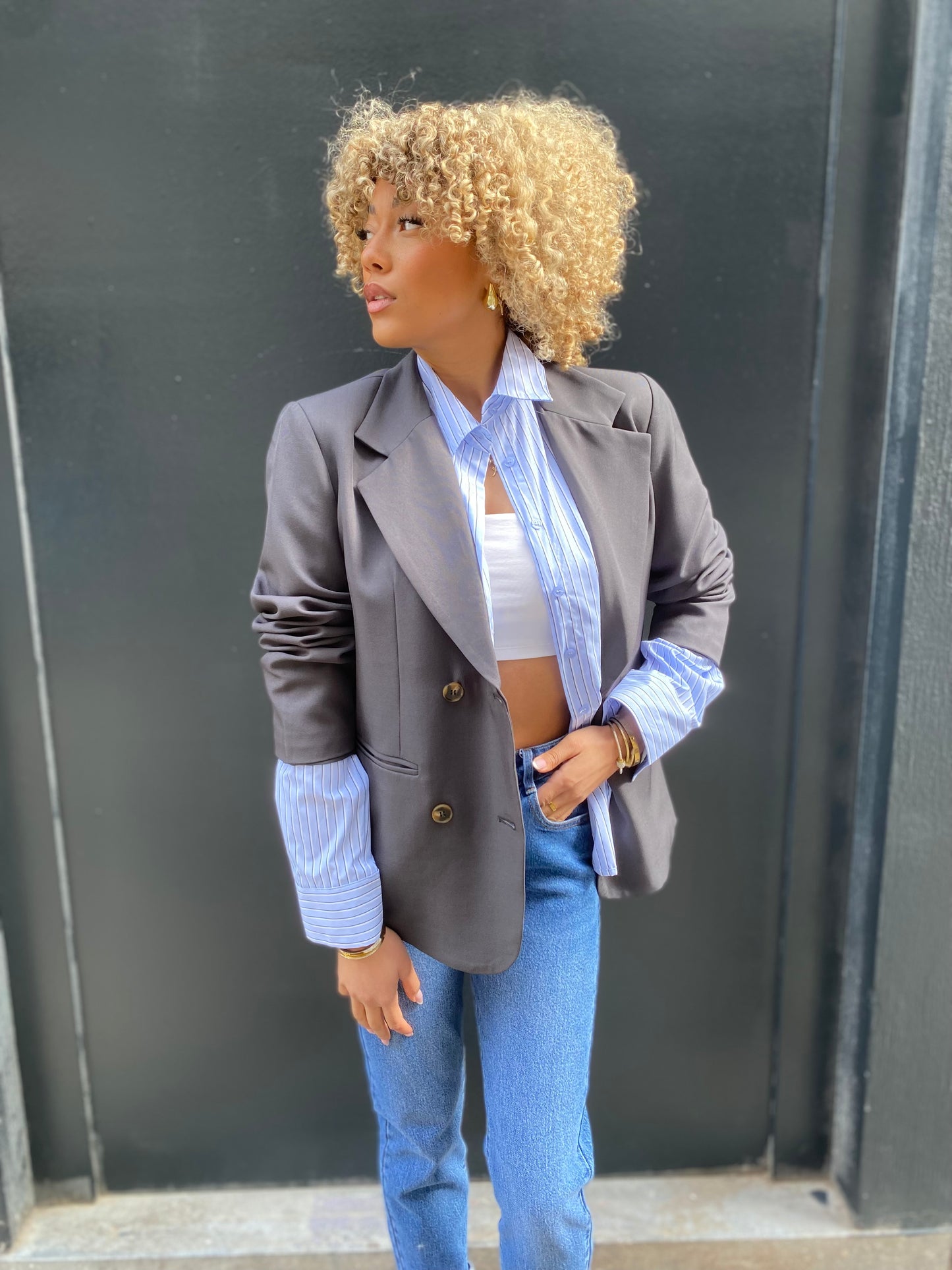 Blazer Éva gris