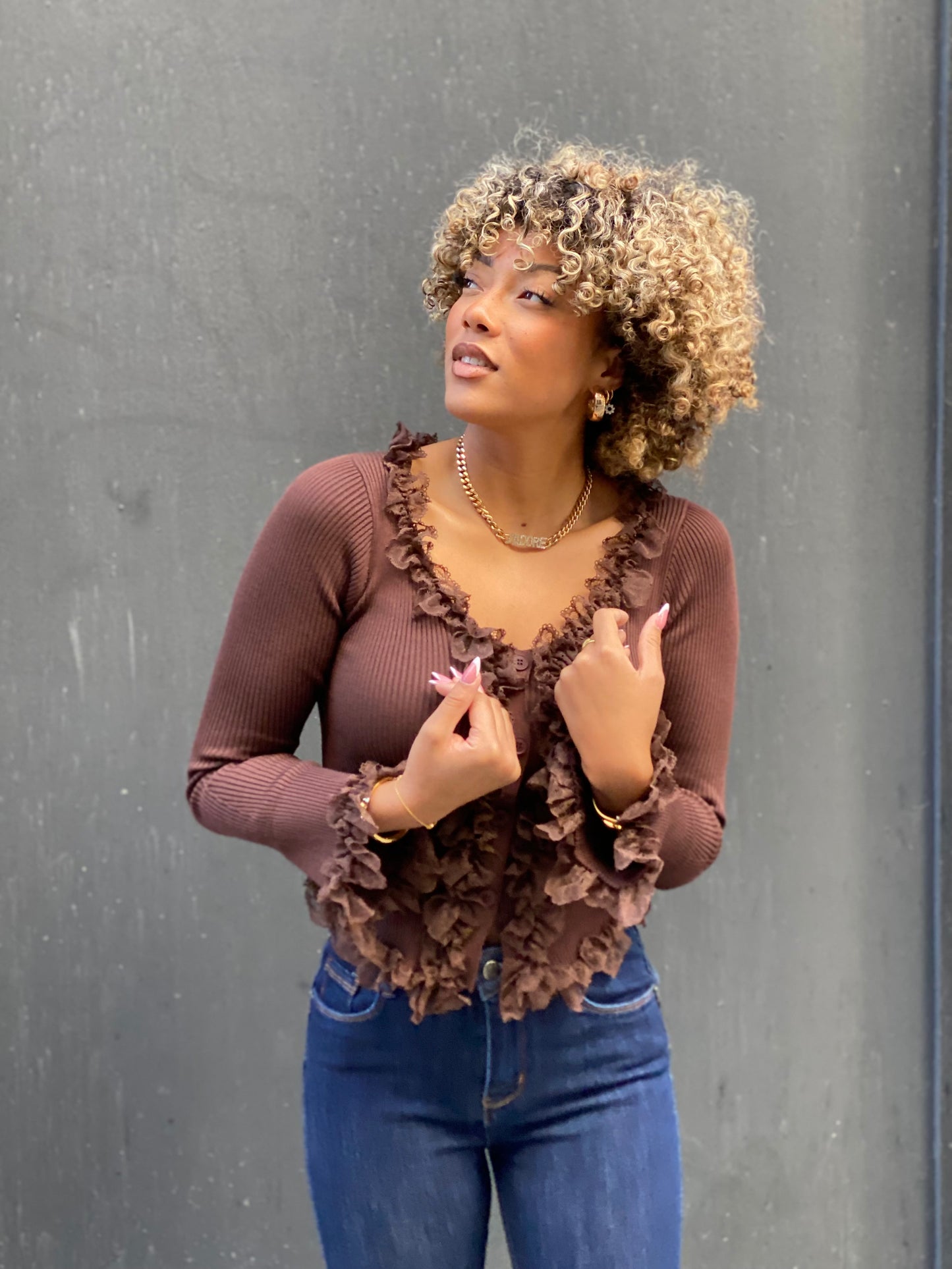 Blouse Fina brune
