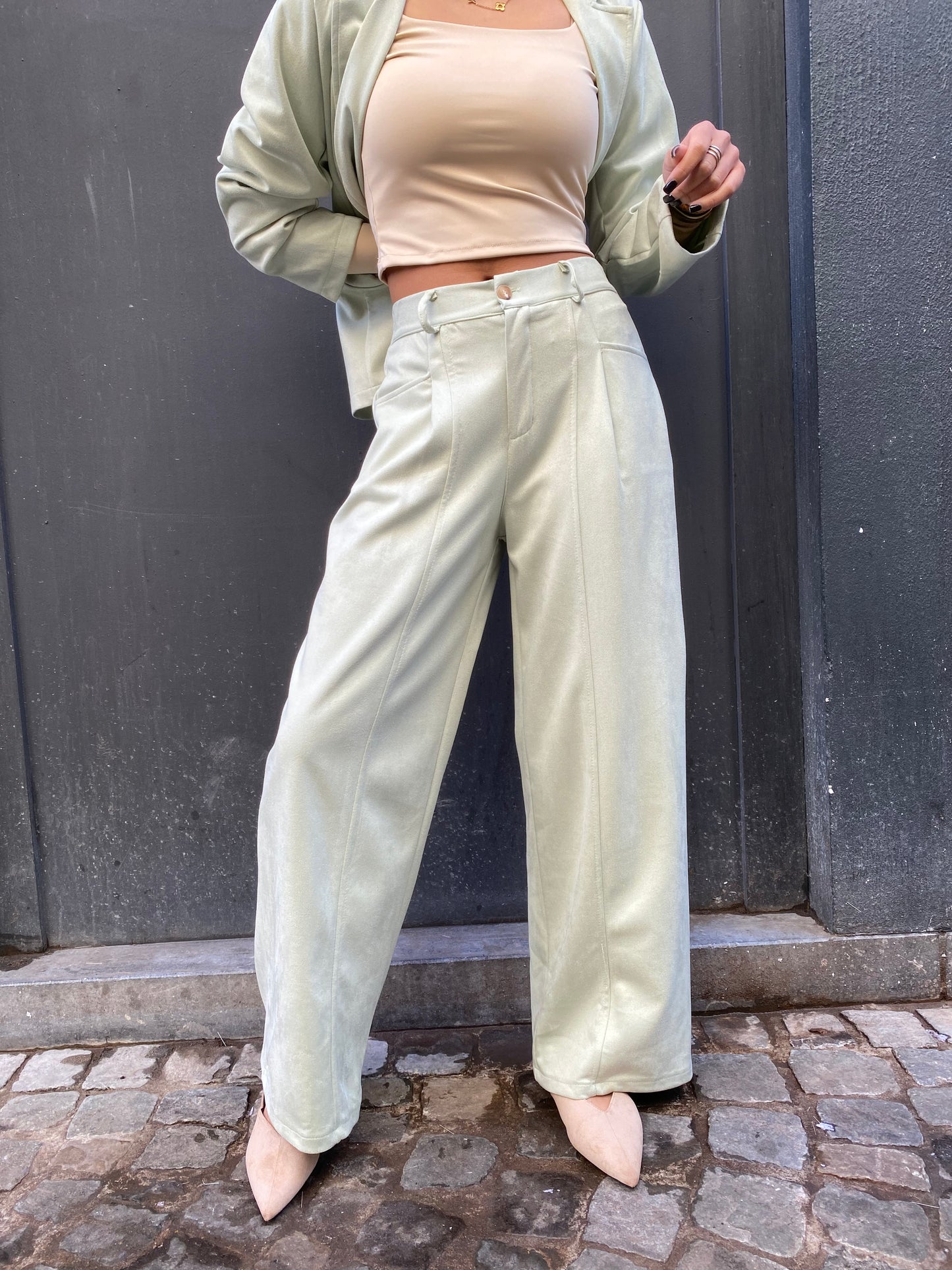 Pantalon Nadia menthe