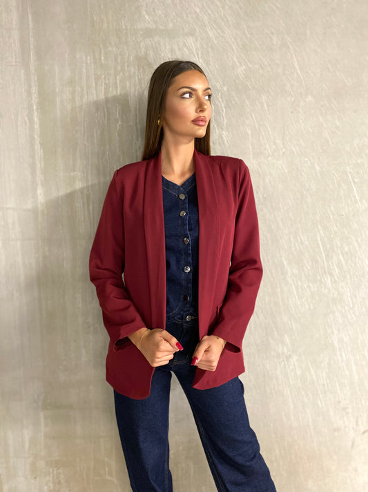 Blazer Lili bordeaux ￼