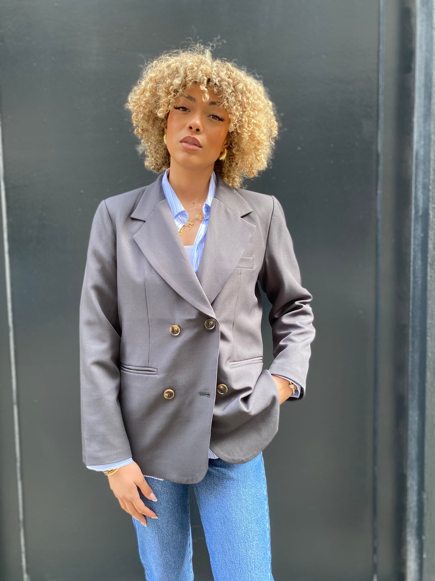 Blazer Éva gris