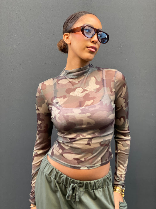 Blouse, camouflage