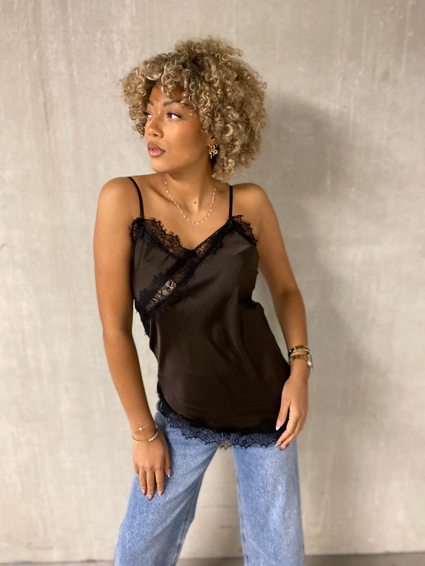 Débardeur Fina brun