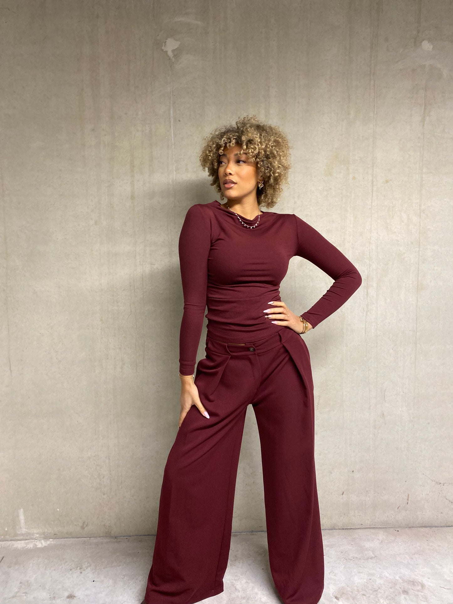 Blouse samba bordeaux