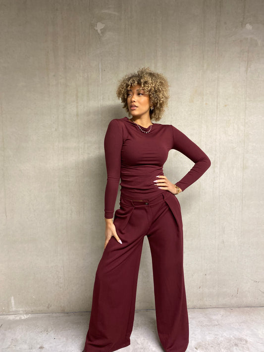 Blouse samba bordeaux