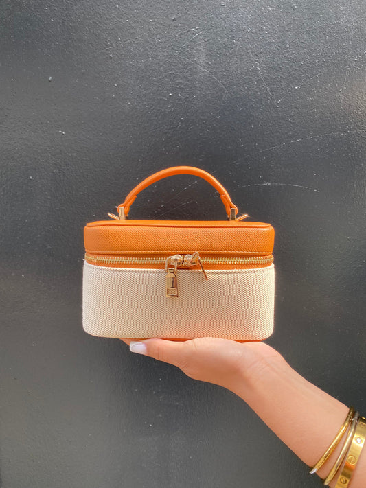 Petit sac beige et Camel