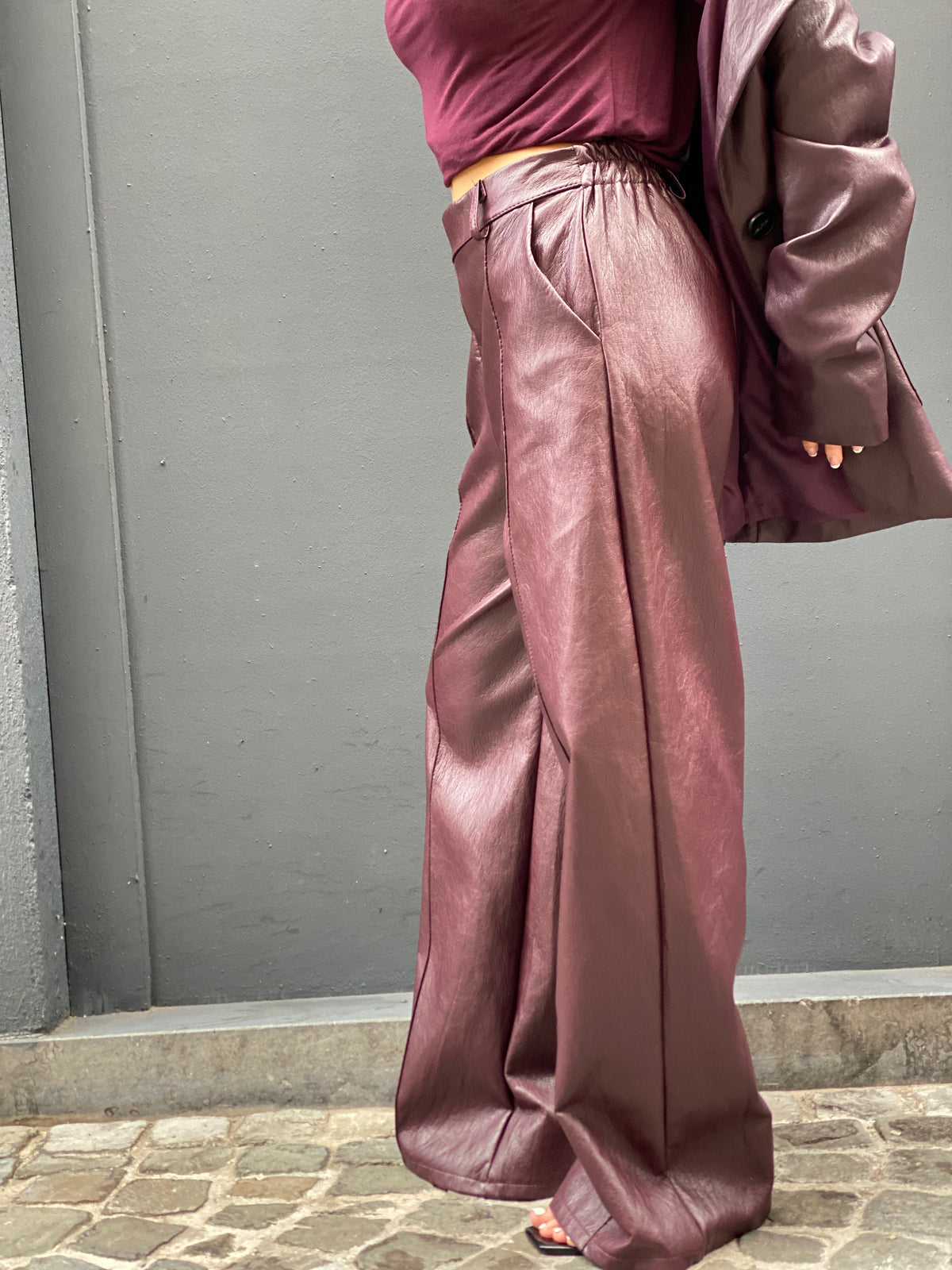 Pantalon similicuir Ilona