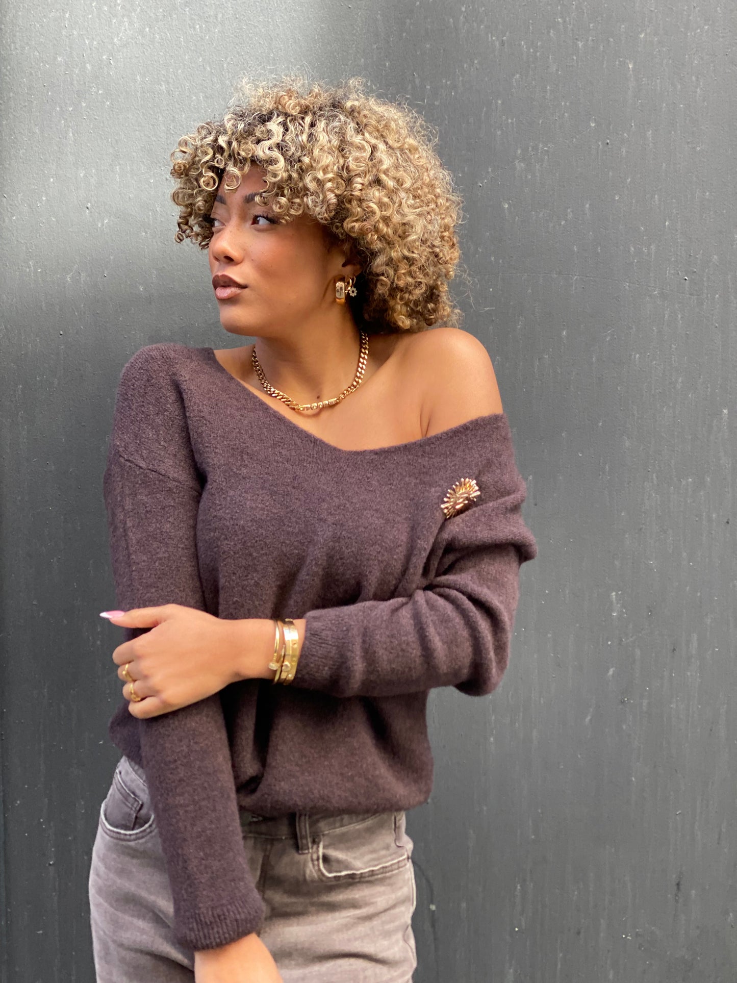 Pull Lara +broche