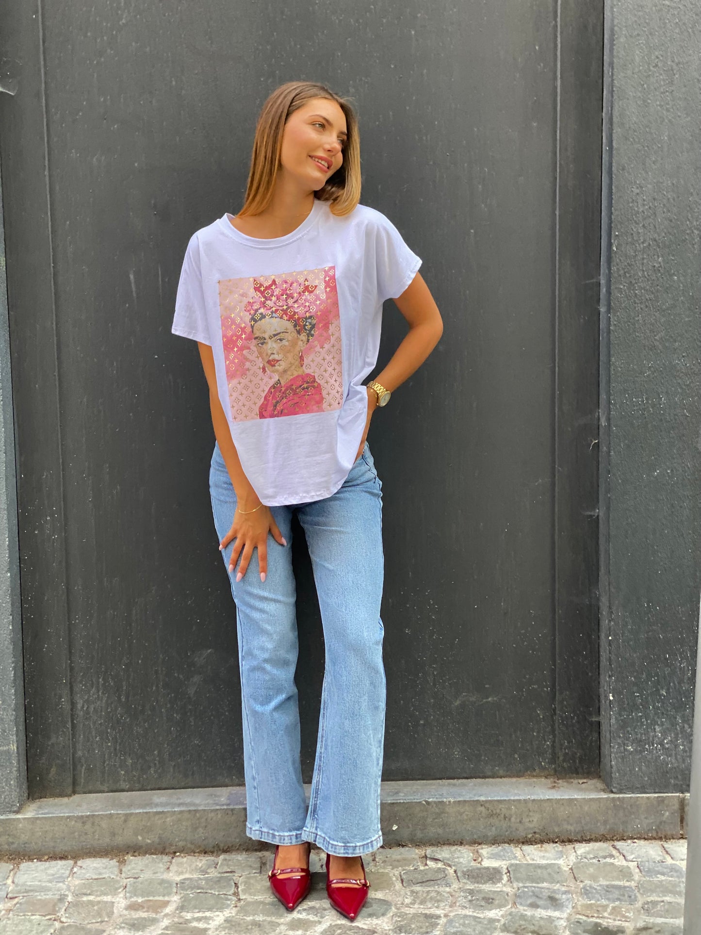 T-shirt Frida blanc