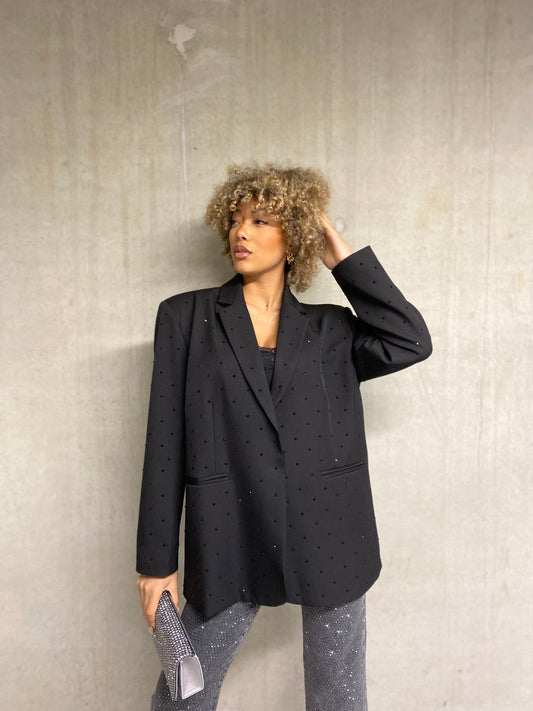 Blazer diamant noir