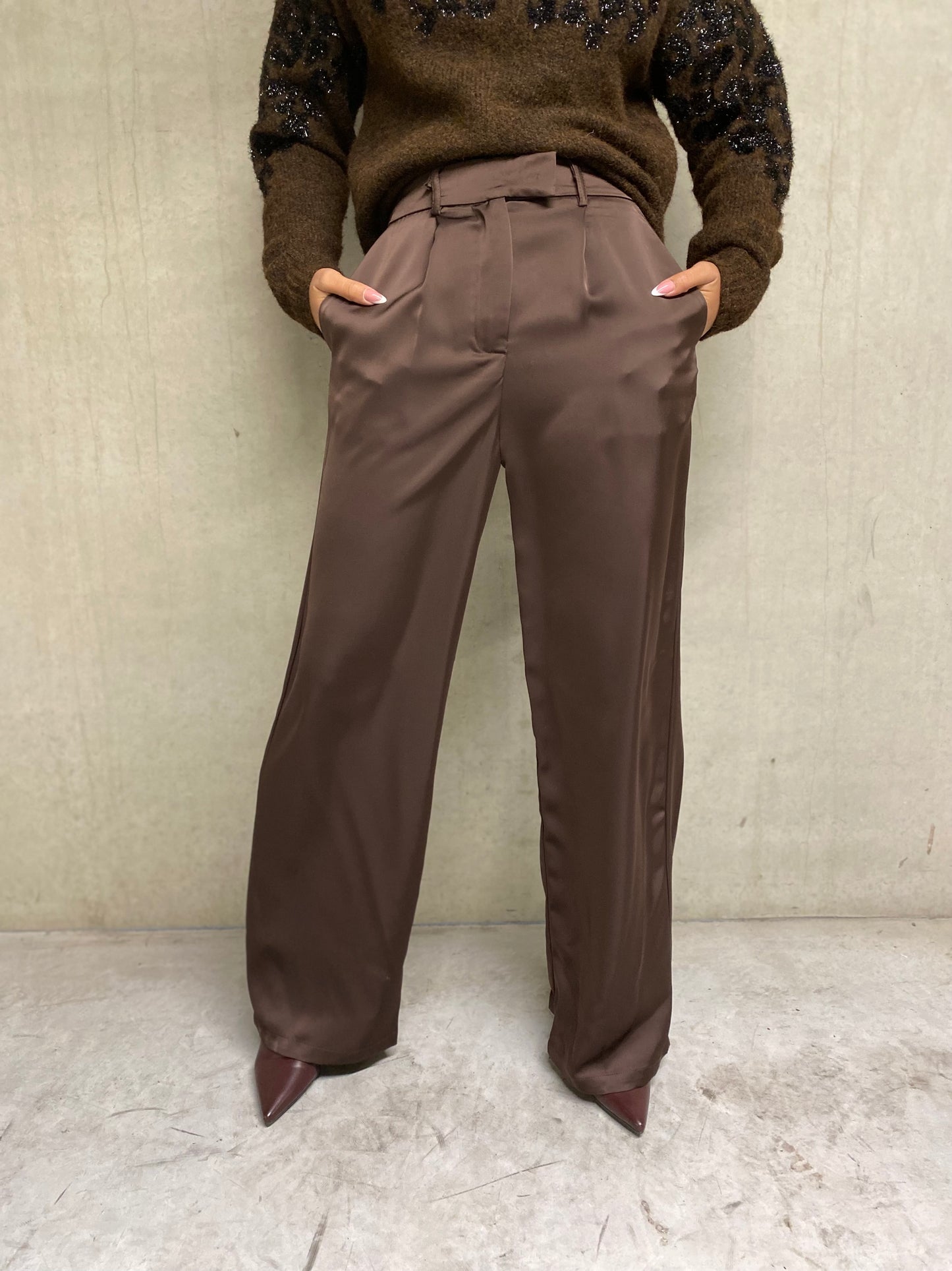 Pantalon Inès choco