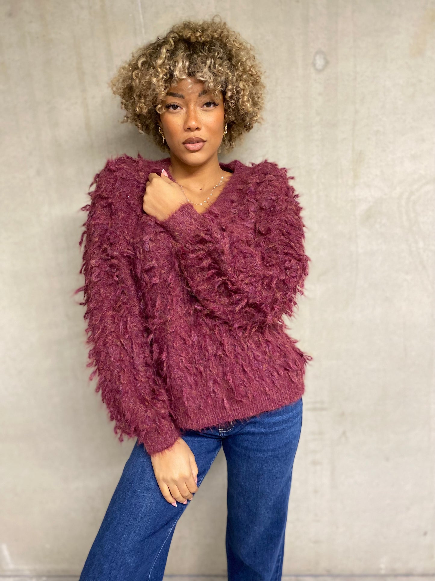 Pull Arina bordeaux