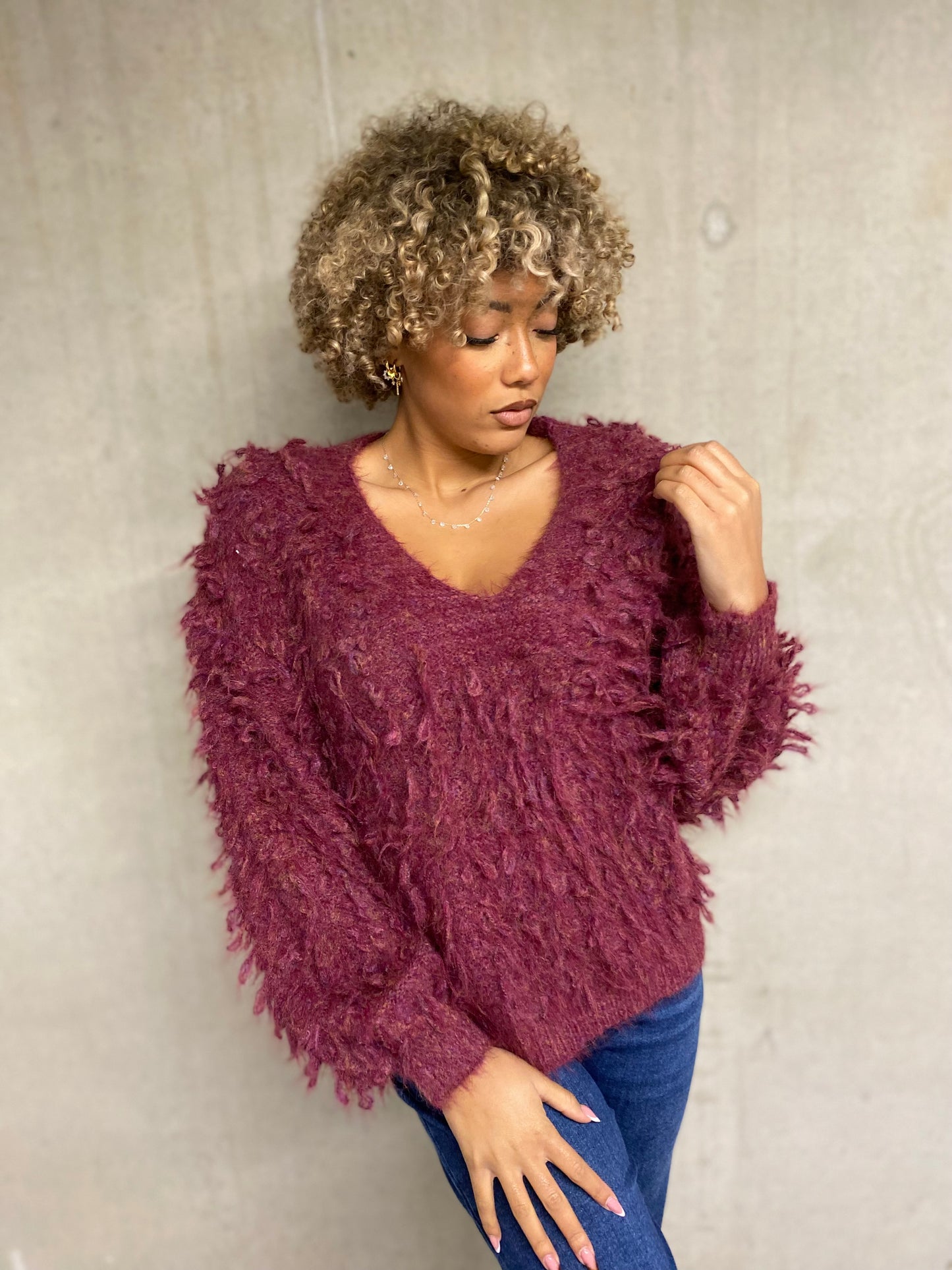 Pull Arina bordeaux