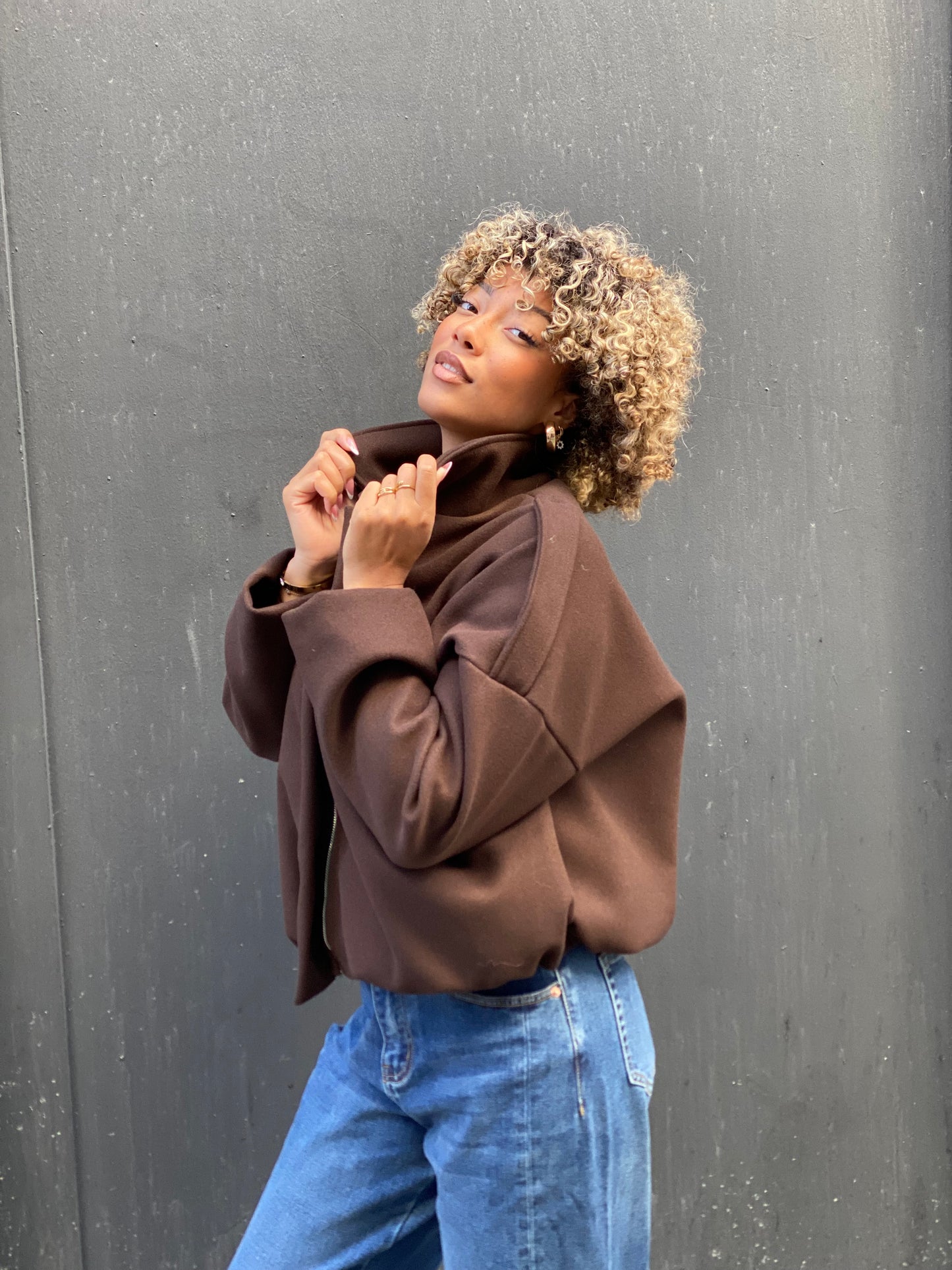 Veste Cosy brune