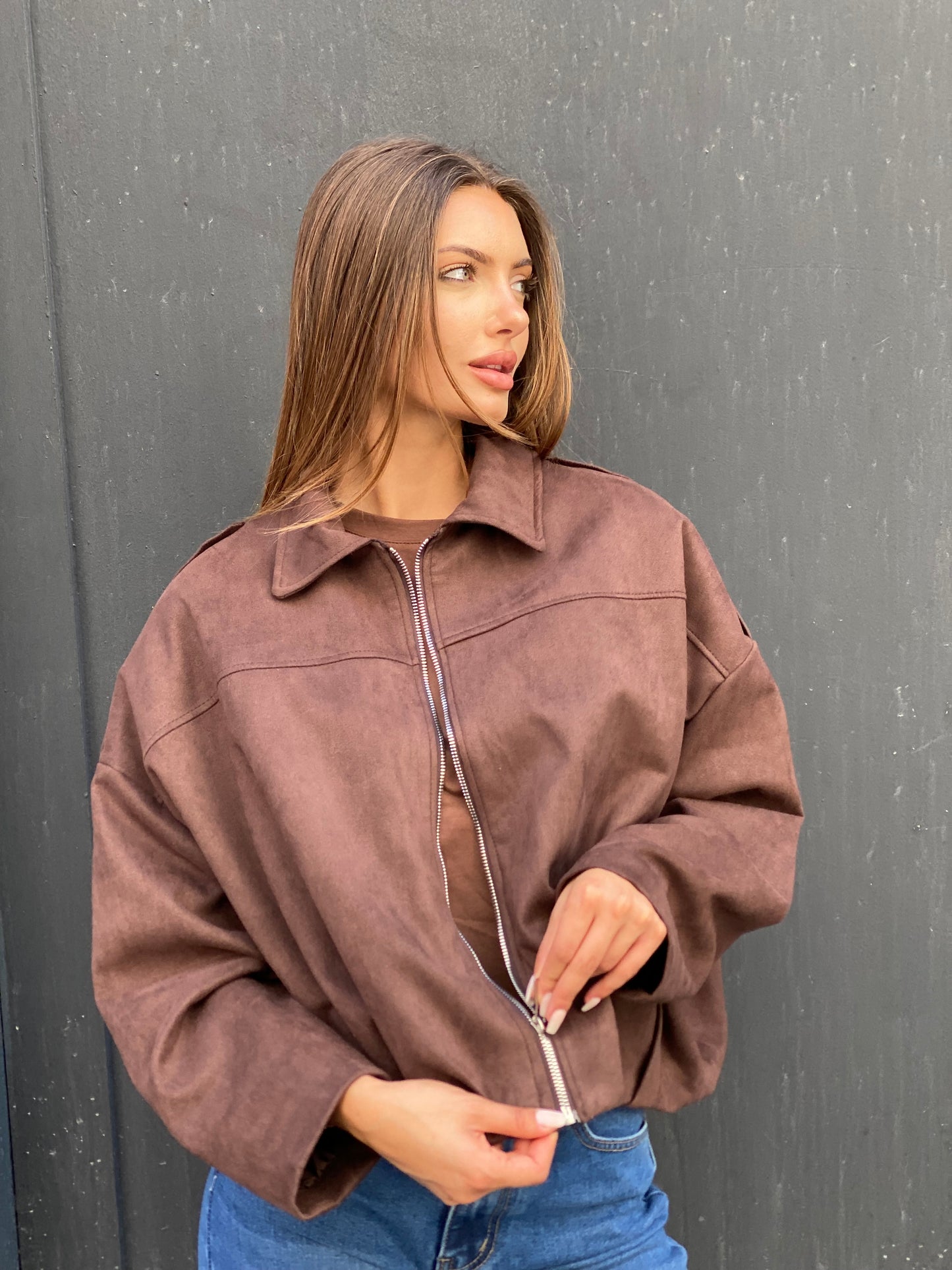 Veste Mia, brune