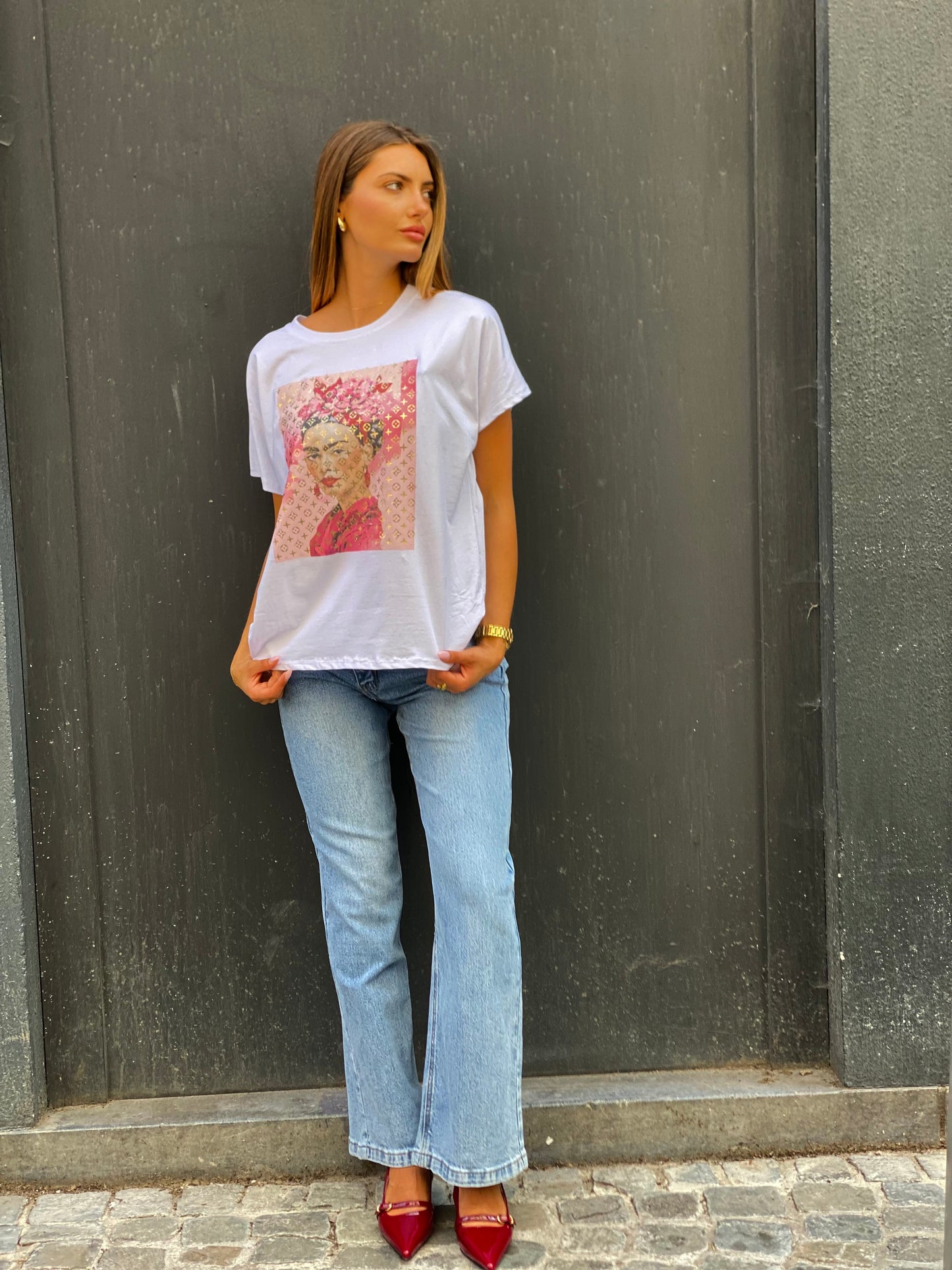 T-shirt Frida blanc