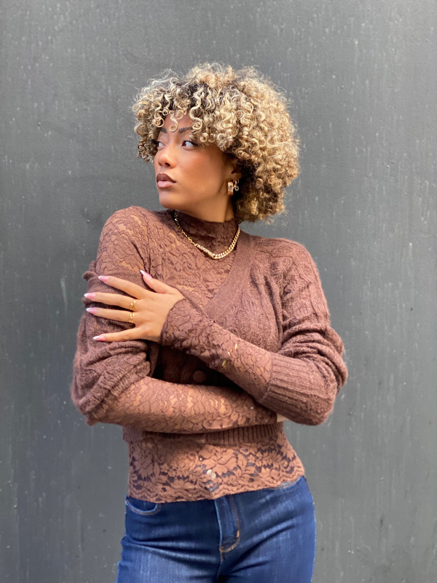 Blouse dentelle Lina