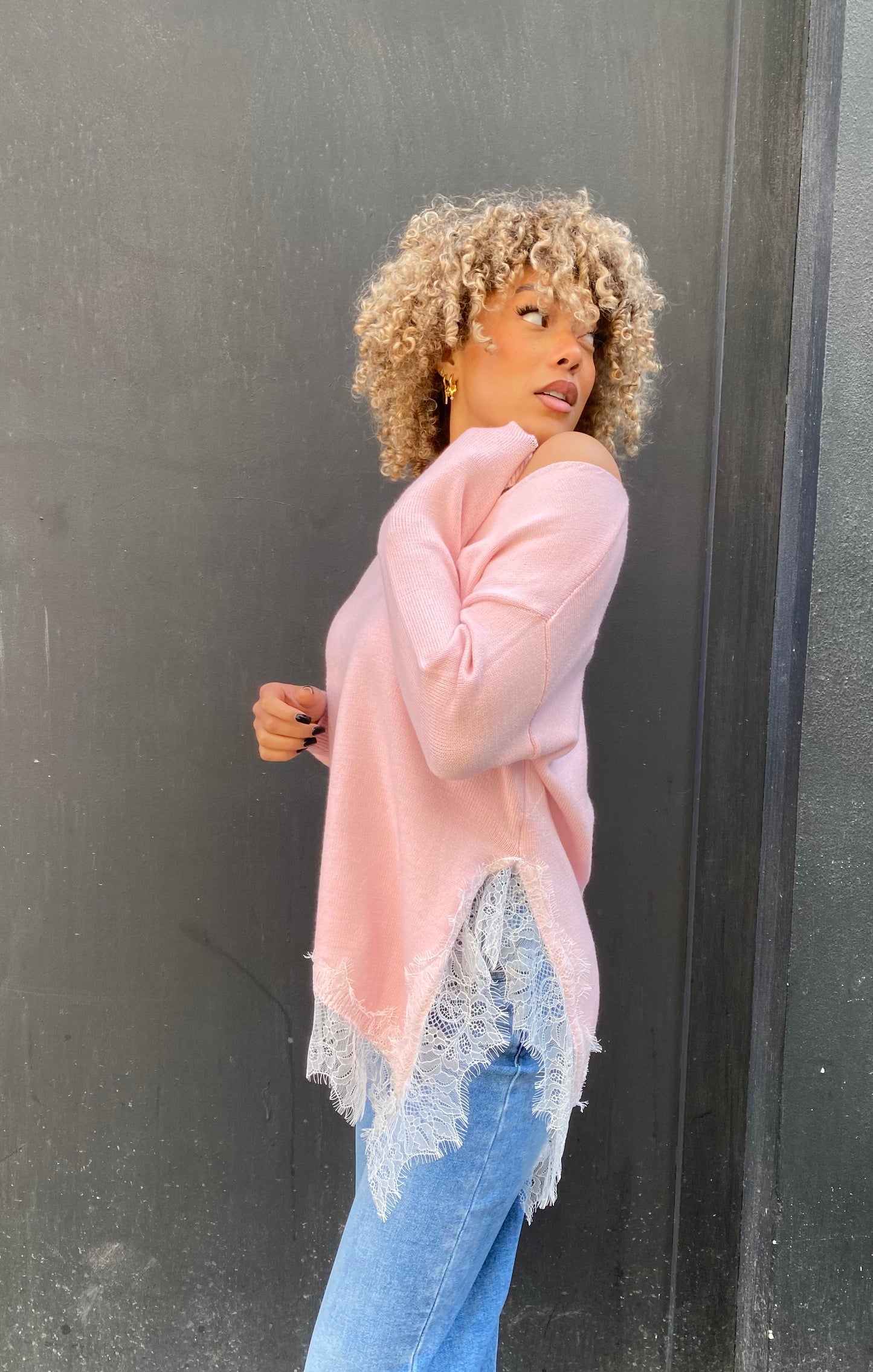 Pull Marlène rose