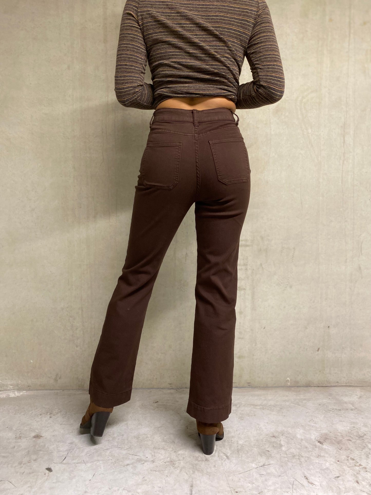 Pantalon Lara brun
