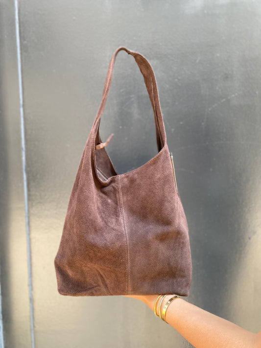 Sac en daim choco