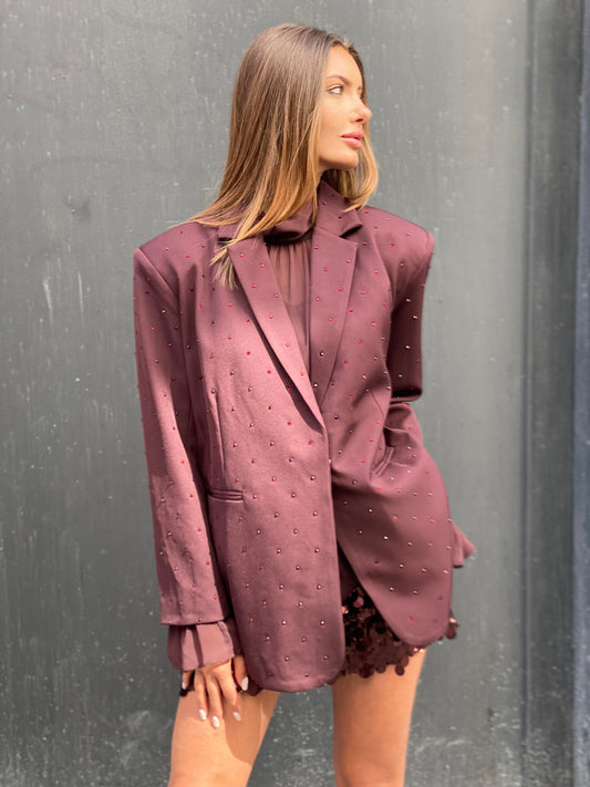 Blazer diamant, Bordeaux