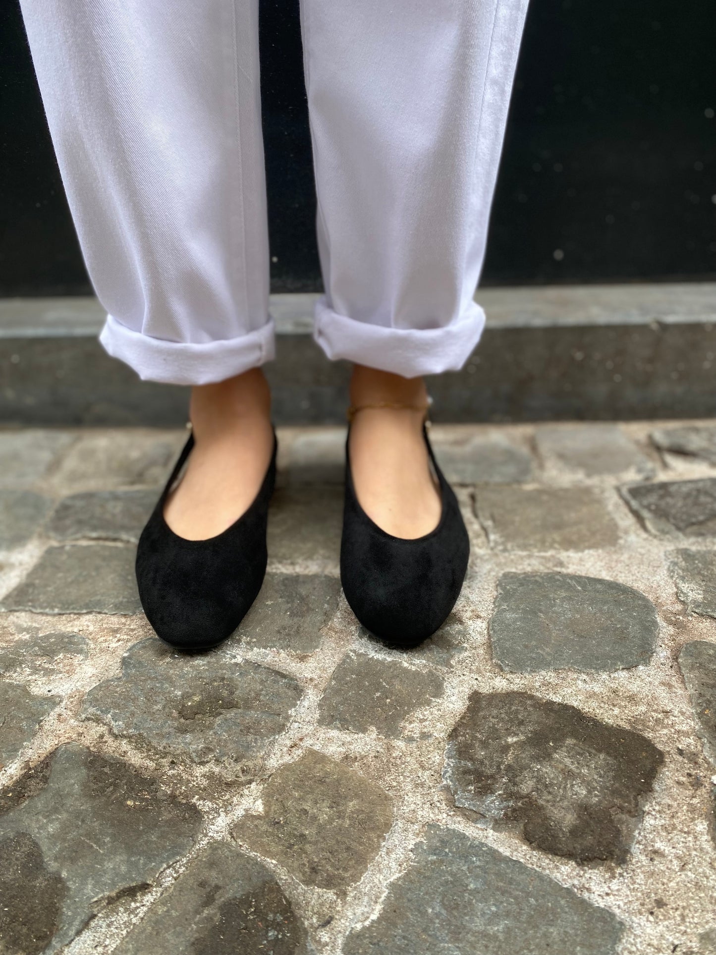 Ballerine ouverte à l'arrière