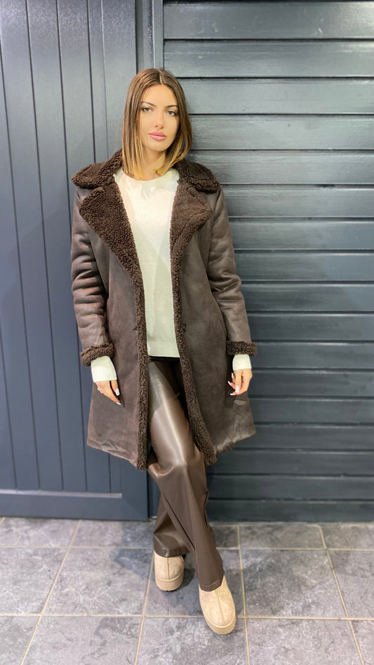 Manteau Léna chocolat