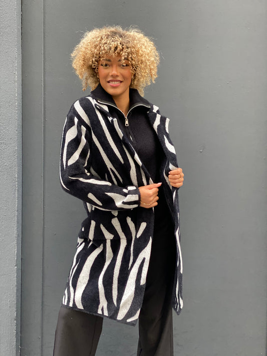 Veste gilet zébra