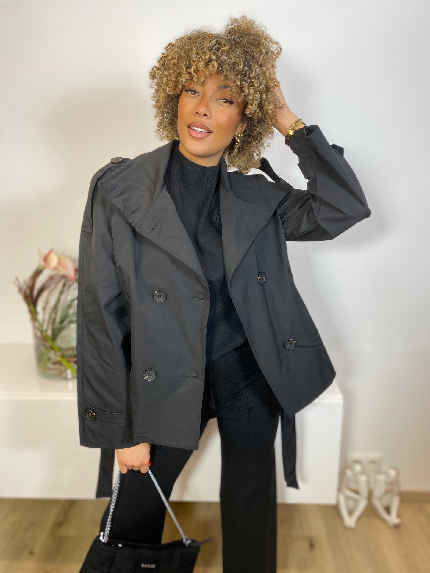 Veste trench noir Seyne