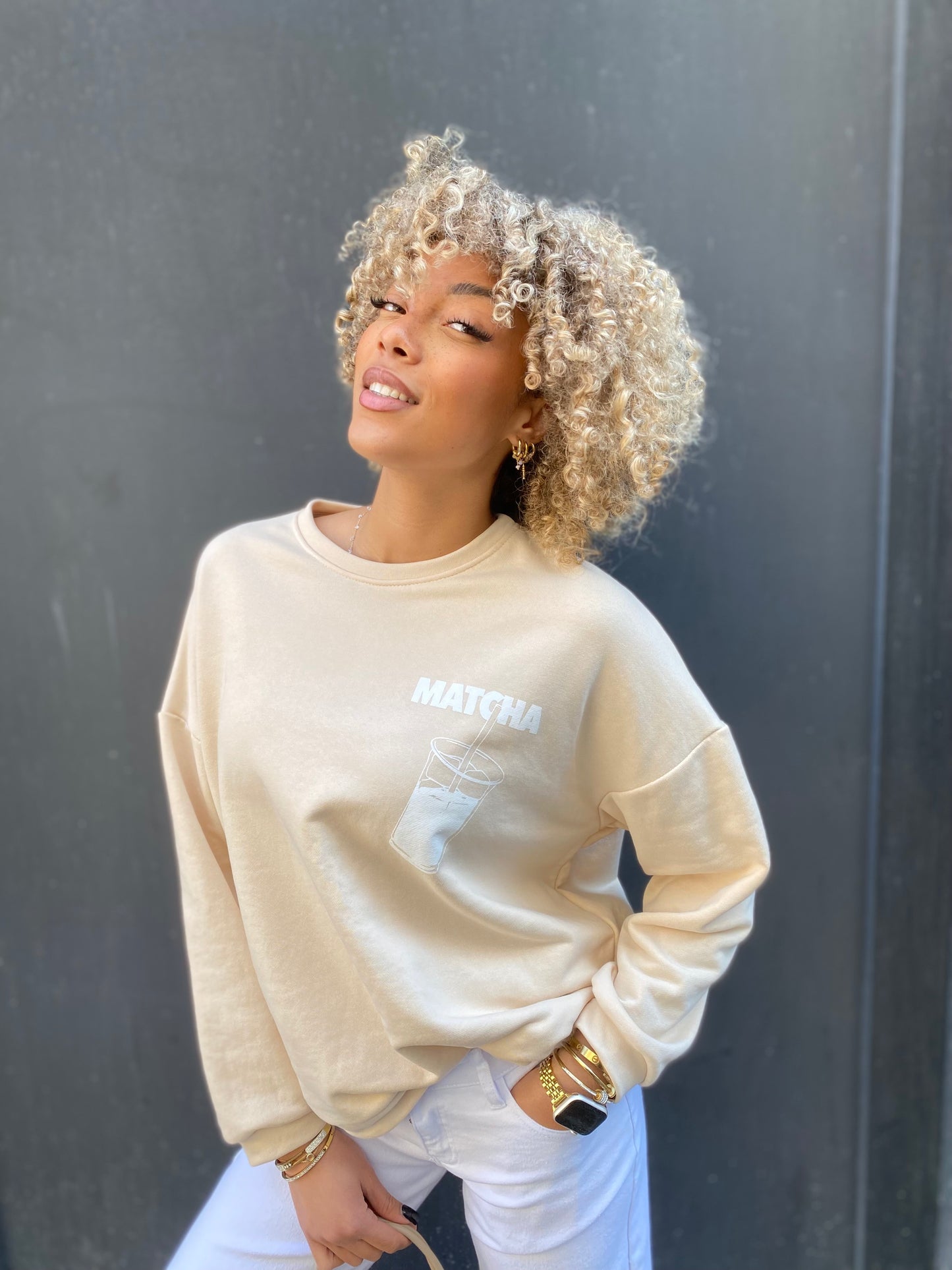 Sweat-shirt matcha