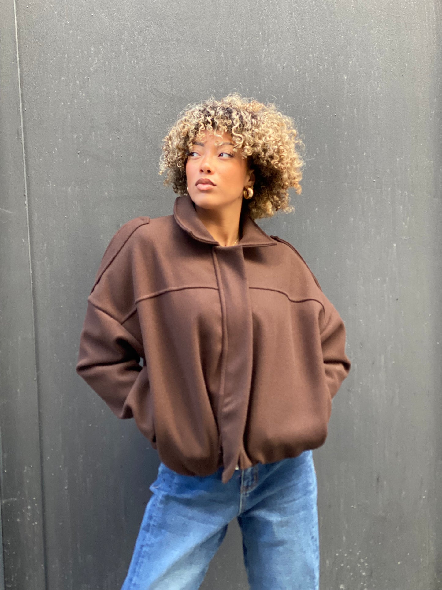 Veste Cosy brune