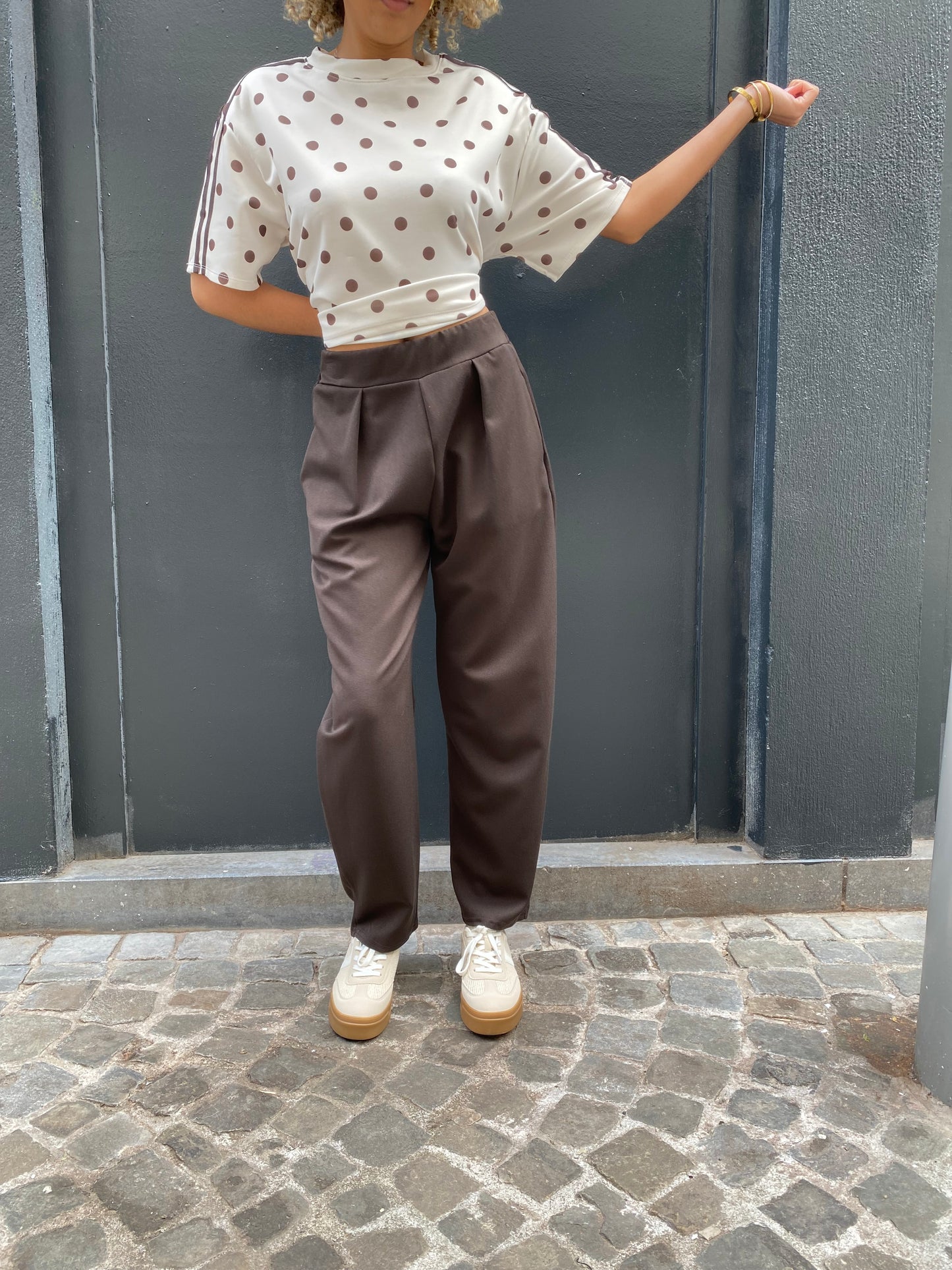 Pantalon Somi brun