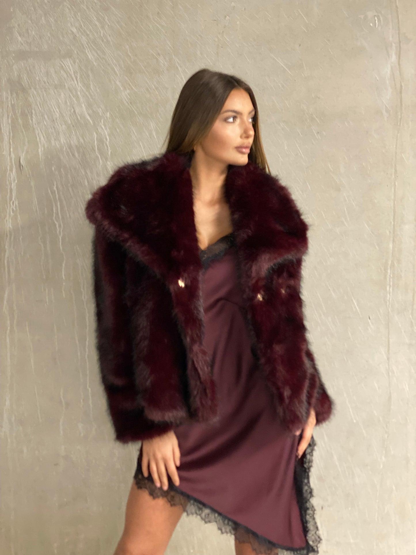 Manteau Fabi bordeaux