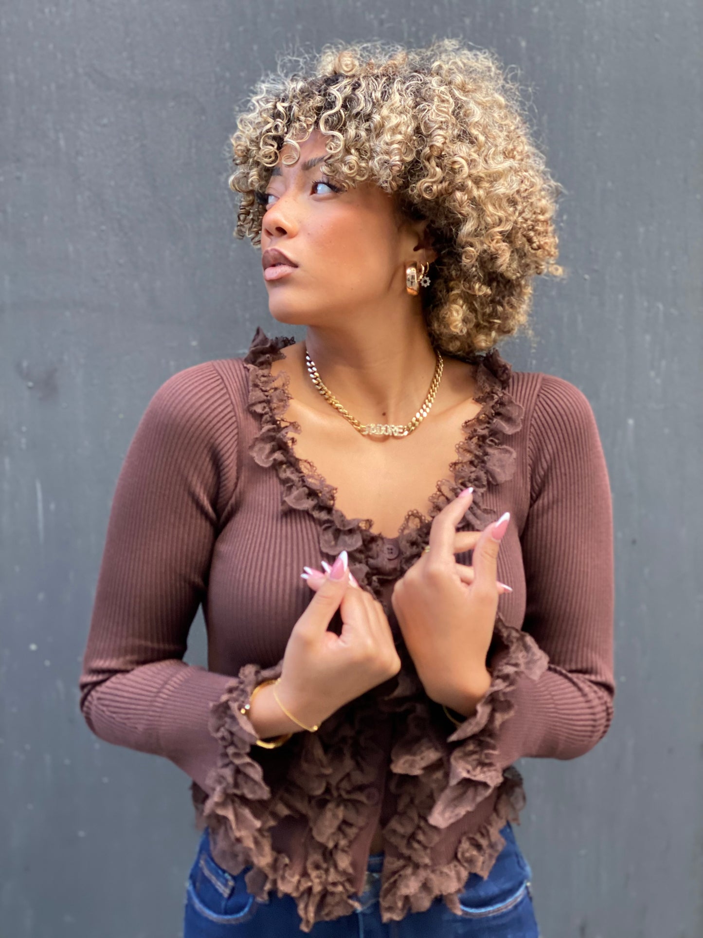 Blouse Fina brune
