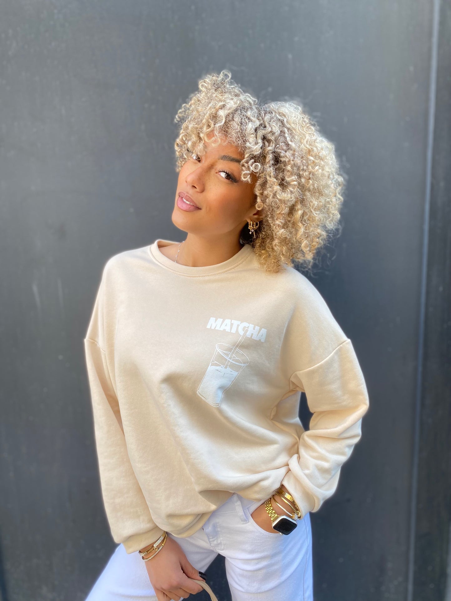 Sweat-shirt matcha