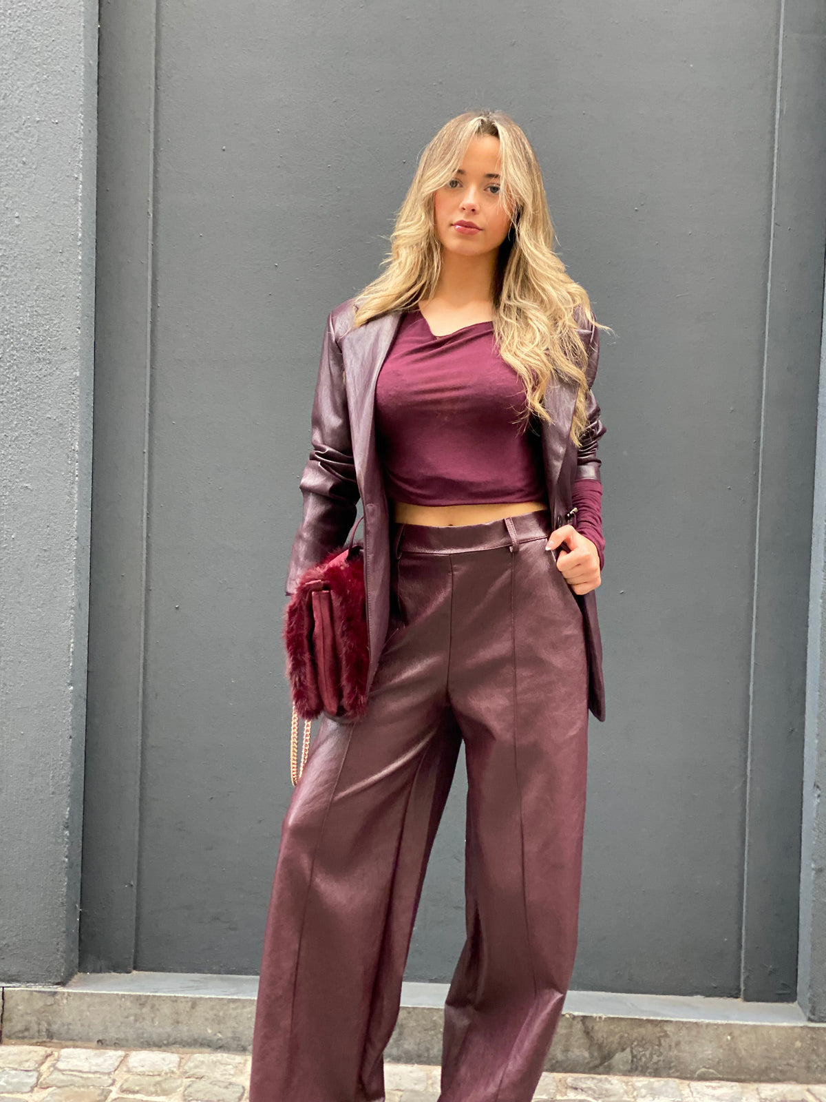 Pantalon similicuir Ilona