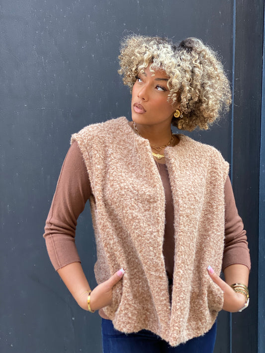 Veste sans manches  Lyly beige
